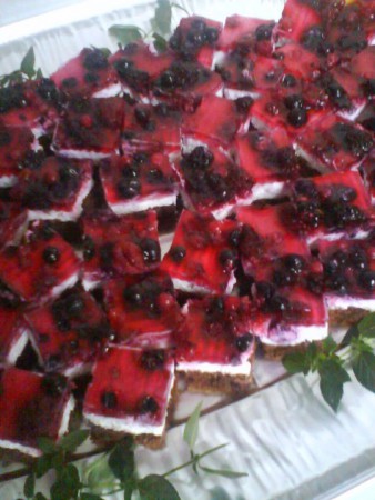 tvarohovo-ovocné kocky