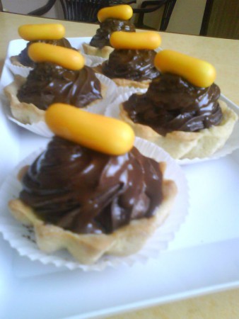 s čokoládovým pudingom